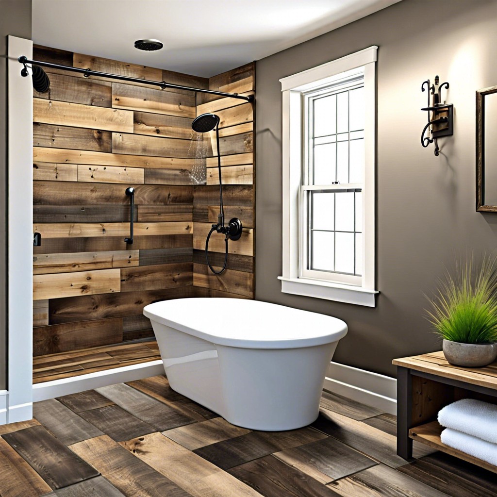 barnwood inspired plank tiles