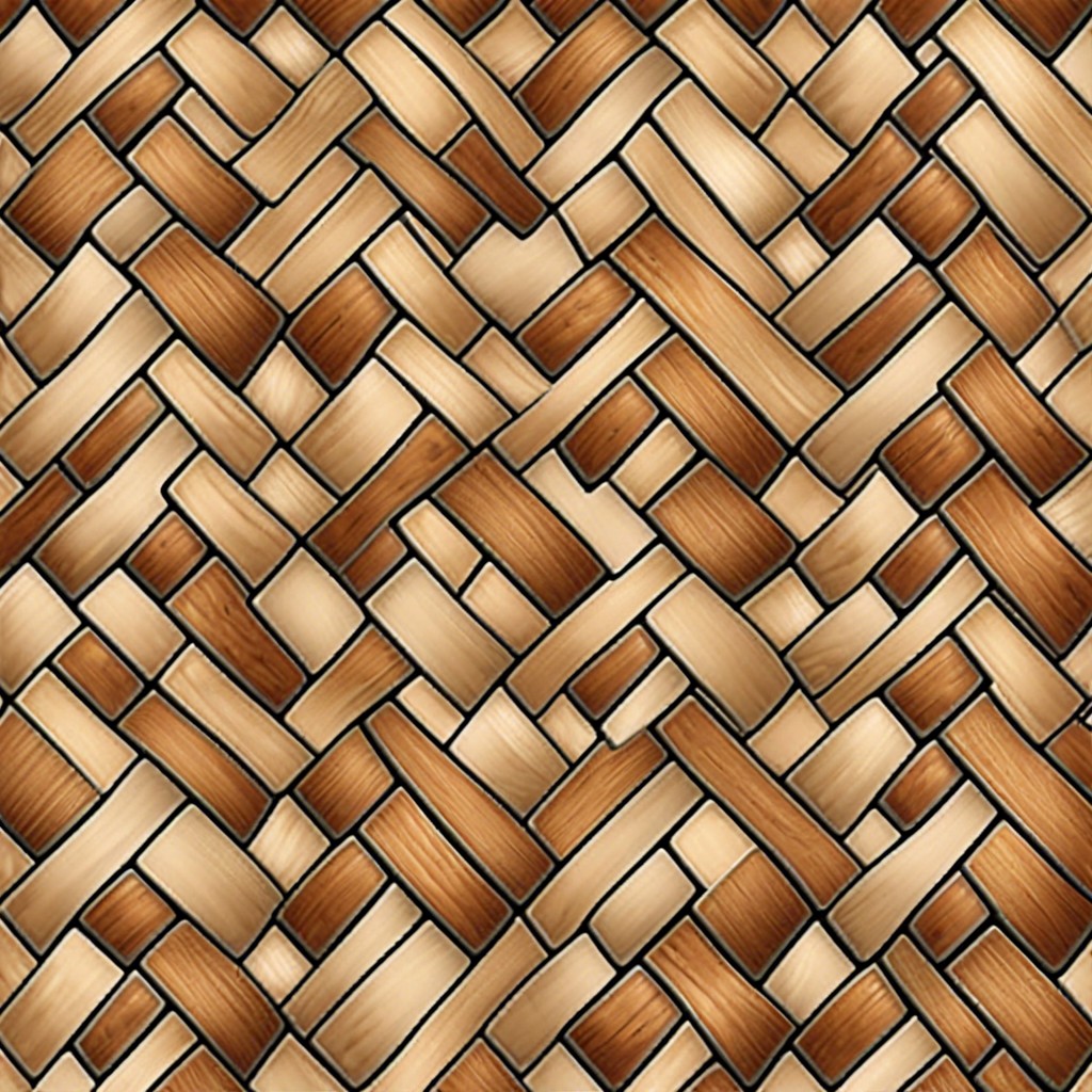 basket weave pattern tiles for intricate textured flooring