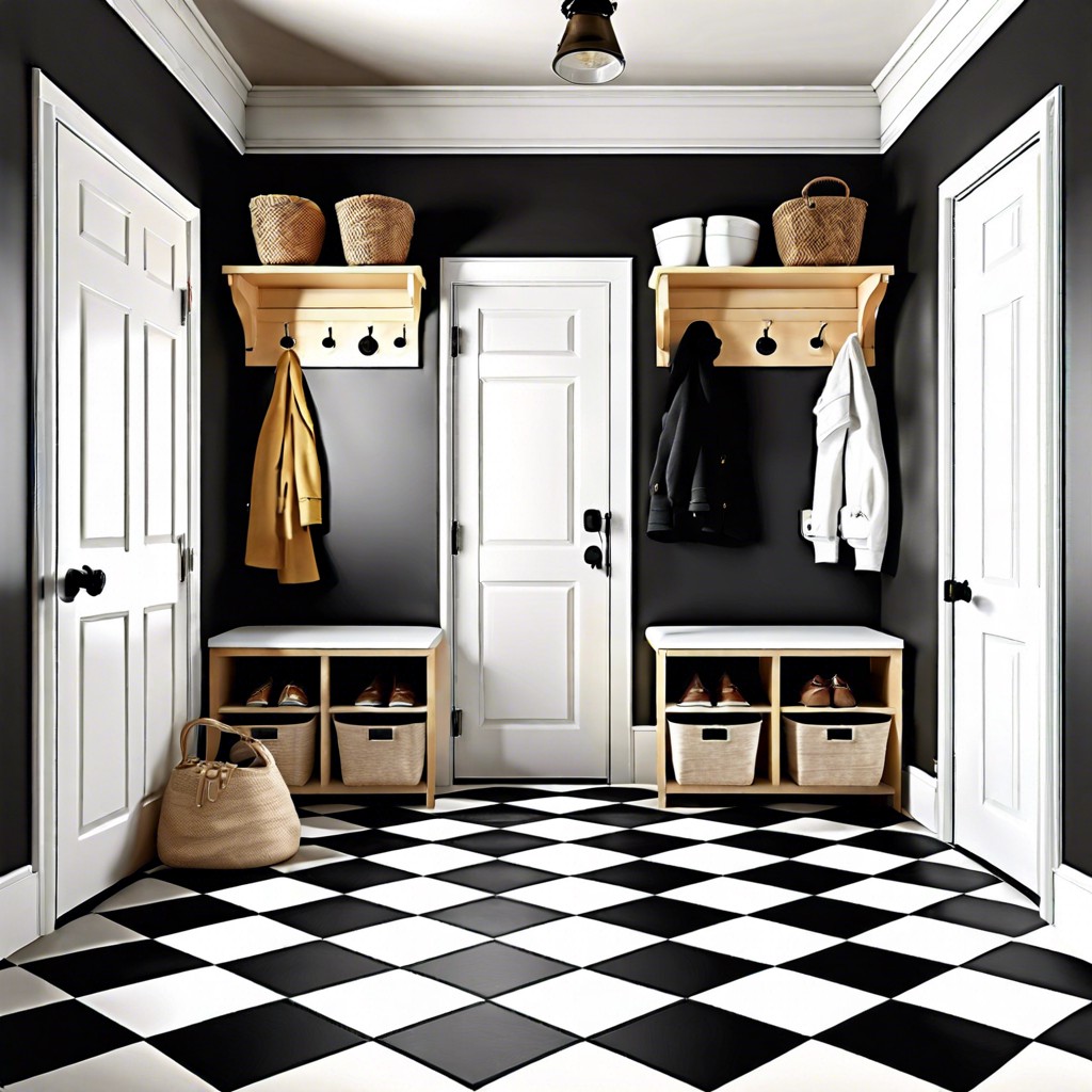 black and white checkerboard