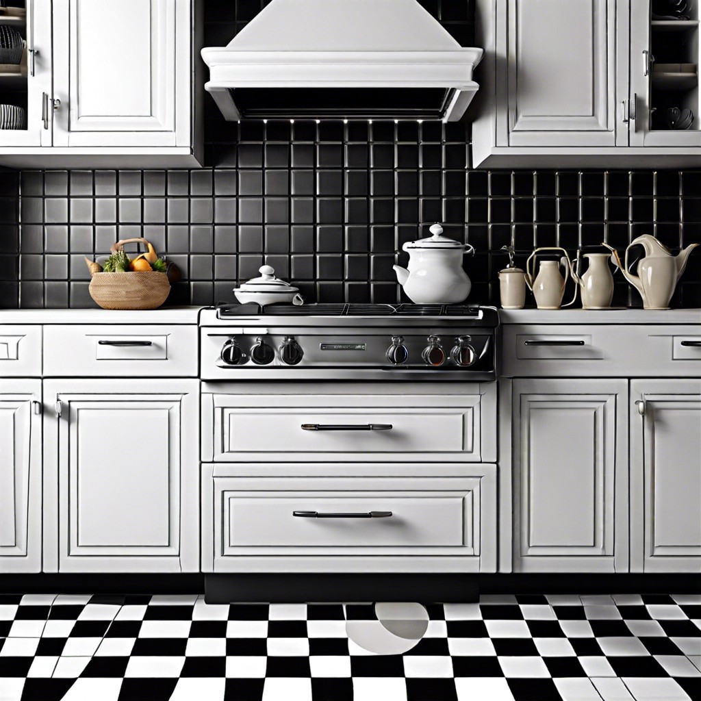 black and white checkerboard