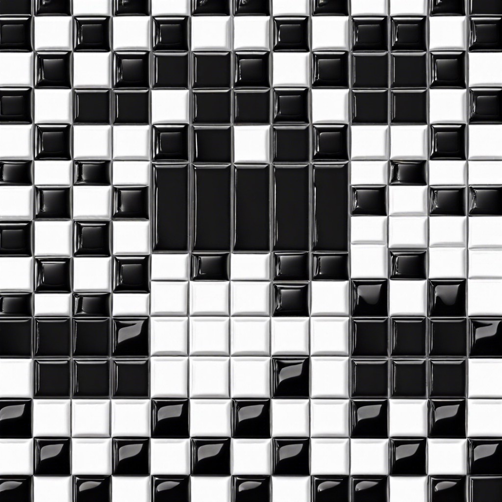 black and white checkerboard border