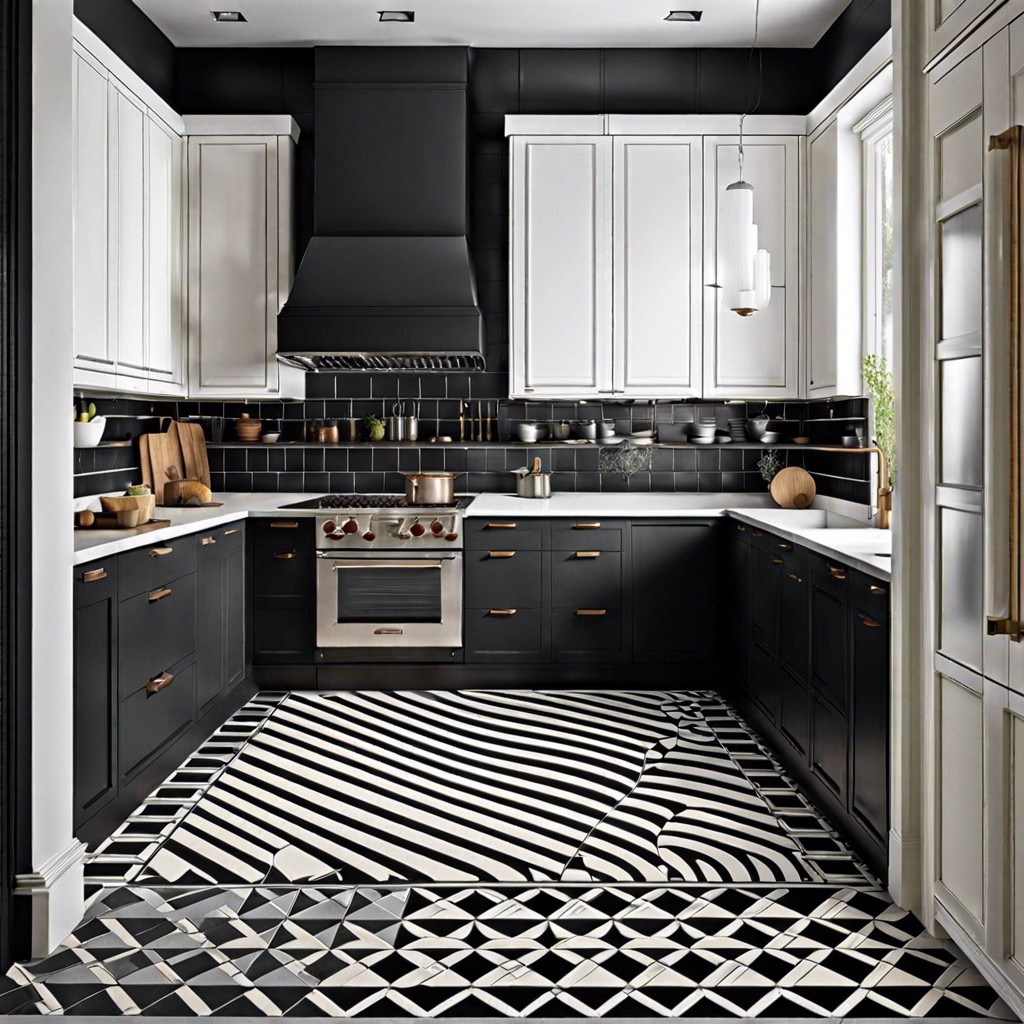 black and white geometric patterns