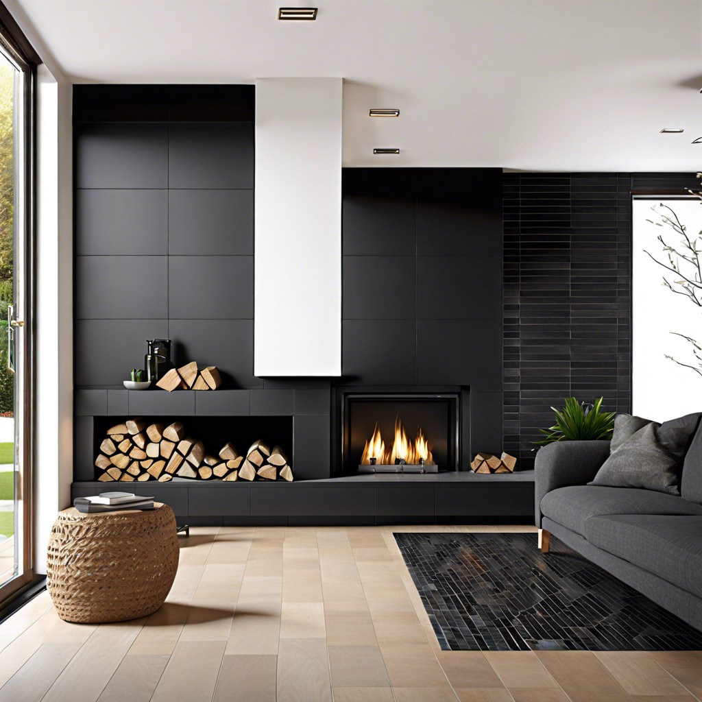 black slate tiles