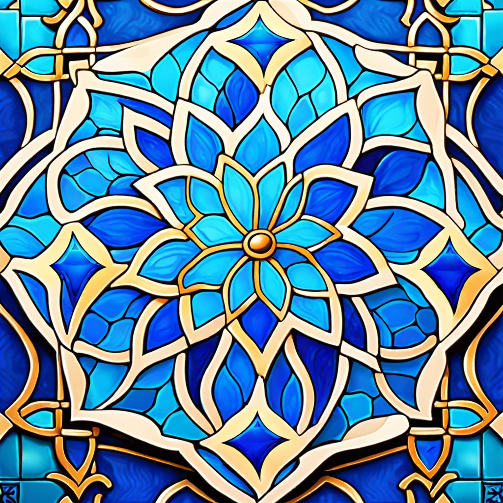 blue moroccan tiles