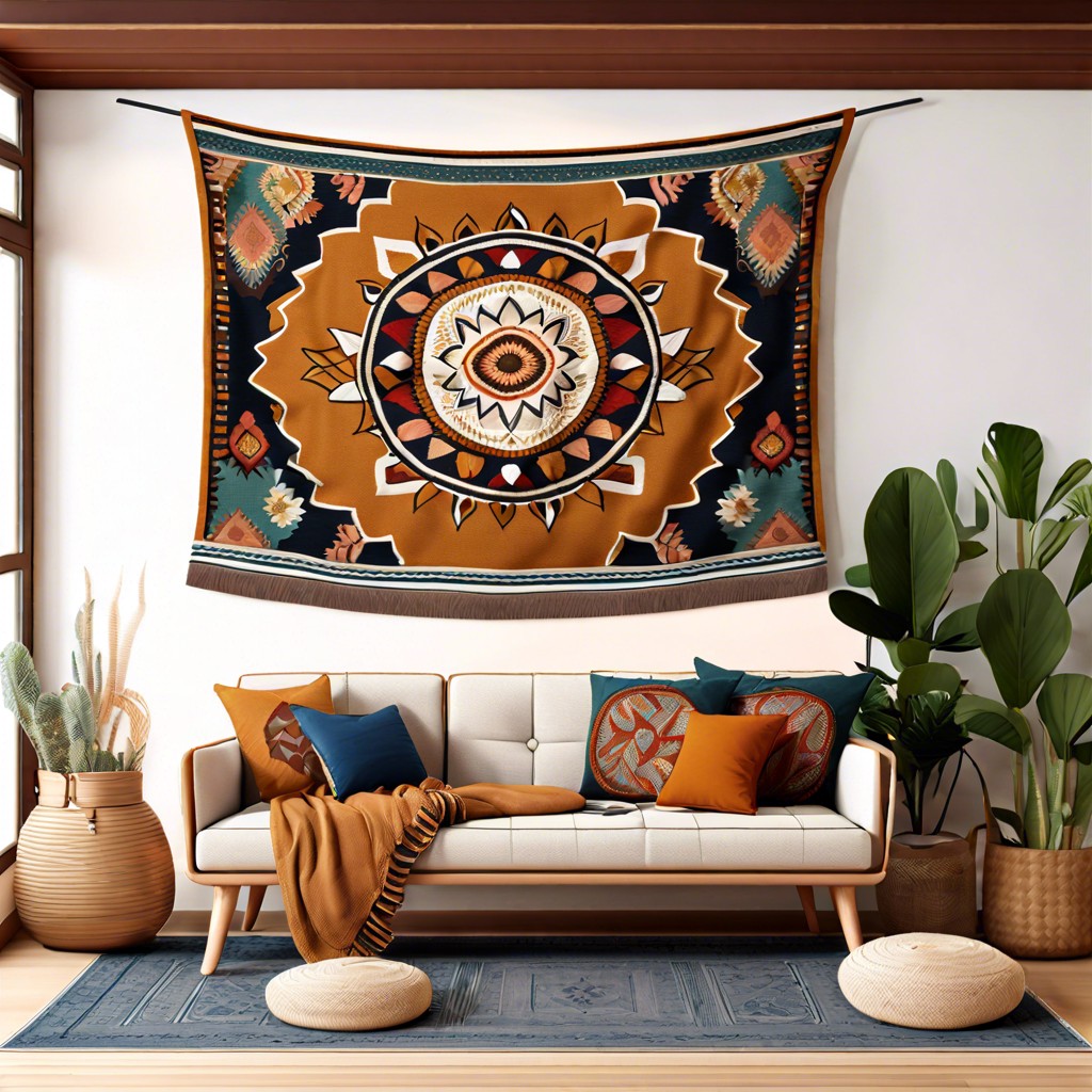 bohemian woven tapestry