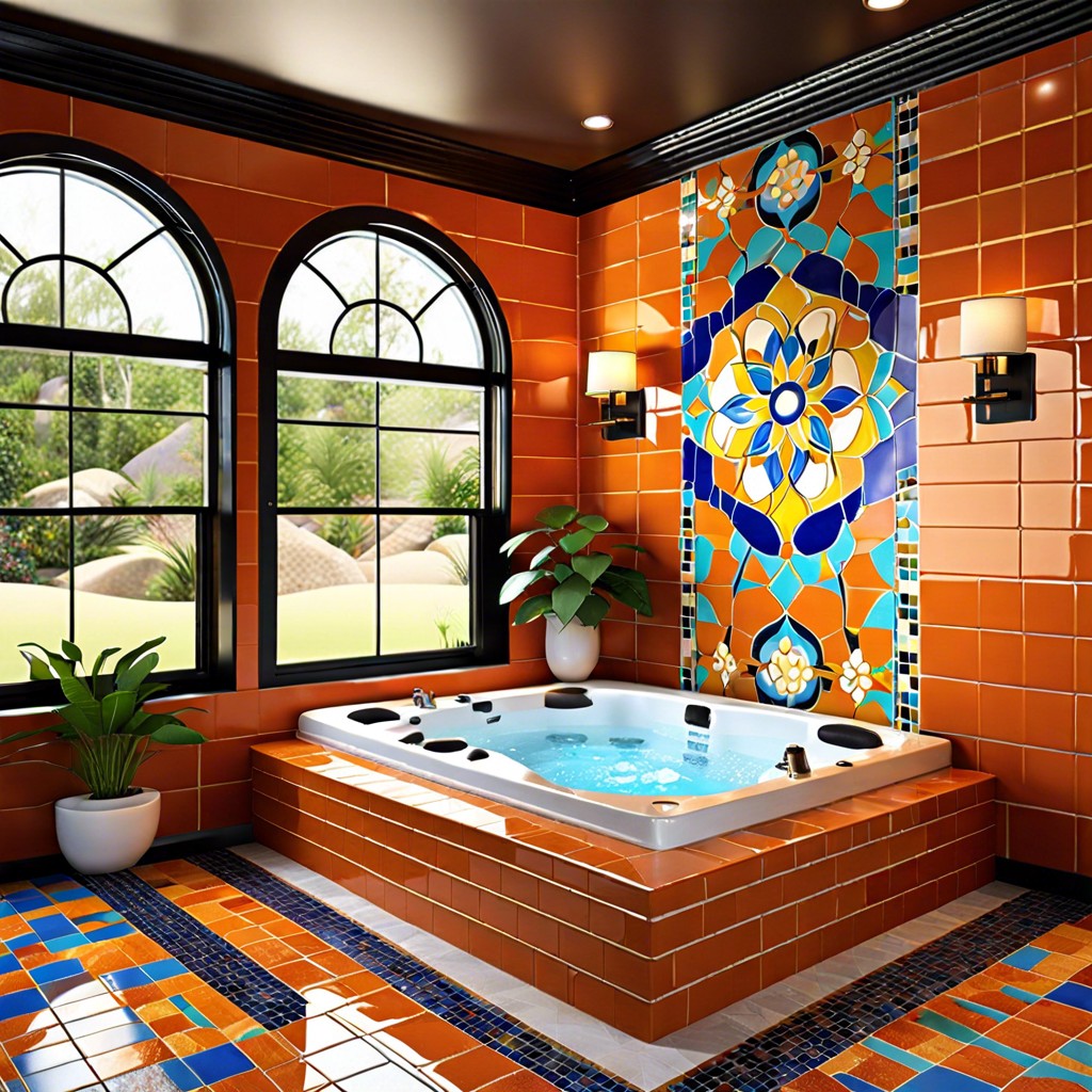 bold colorful tiles