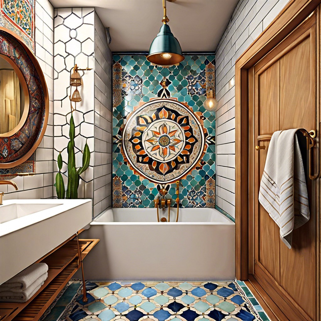 bold moroccan tiles for a pop of color