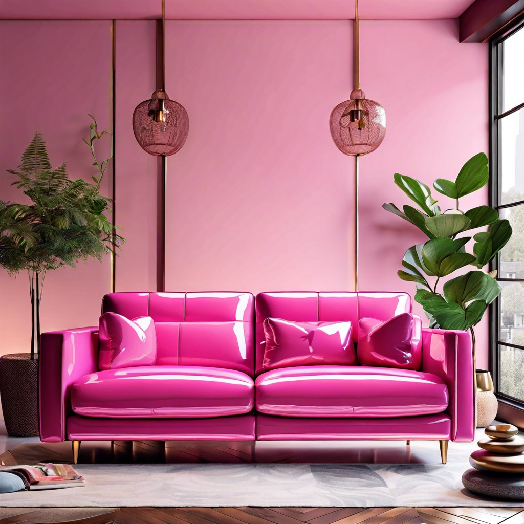 bubblegum pink recliner couch