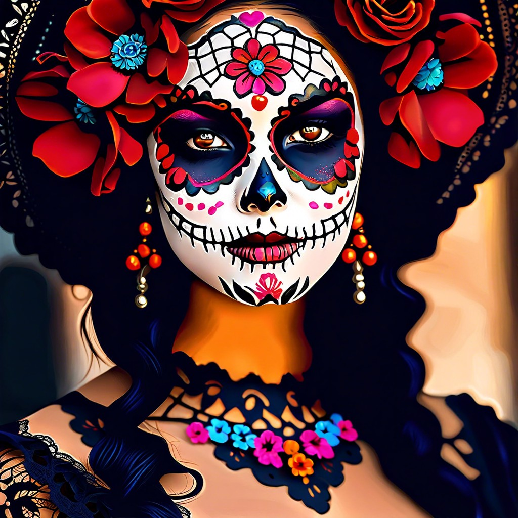 catrina with lace details