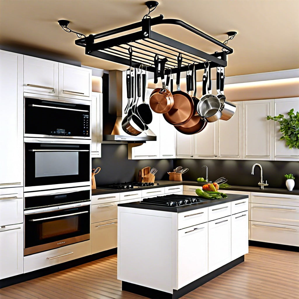 ceiling mounted pot racks