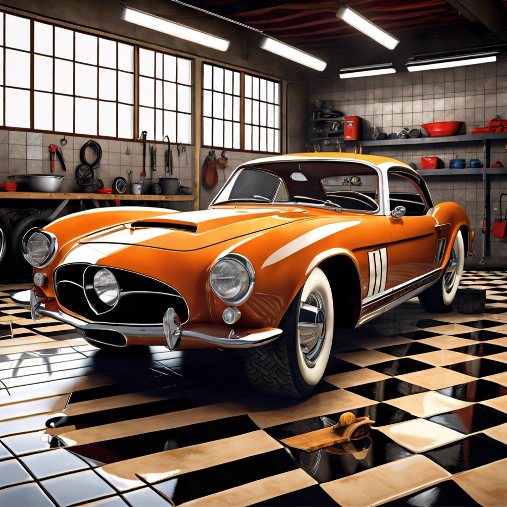 ceramic tiles with automotive themes