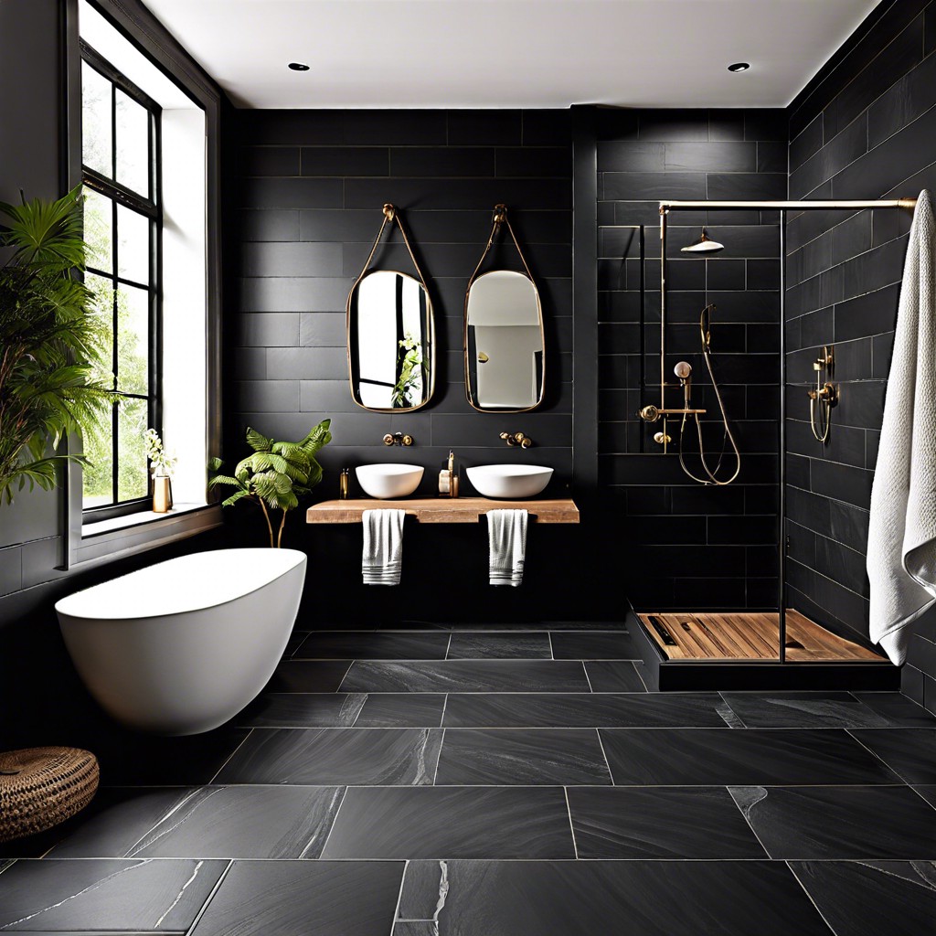 charcoal slate tiles