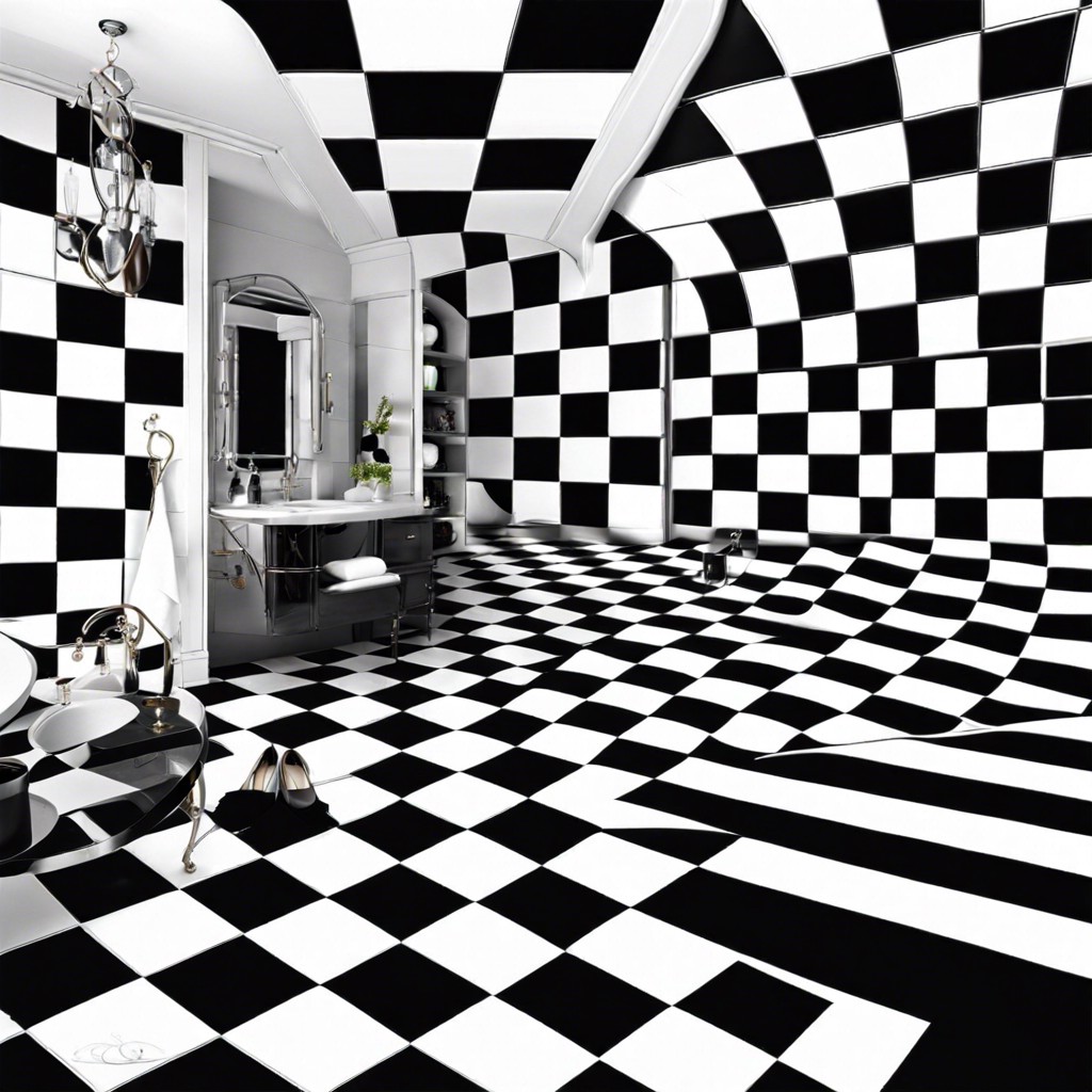 checkerboard black and white