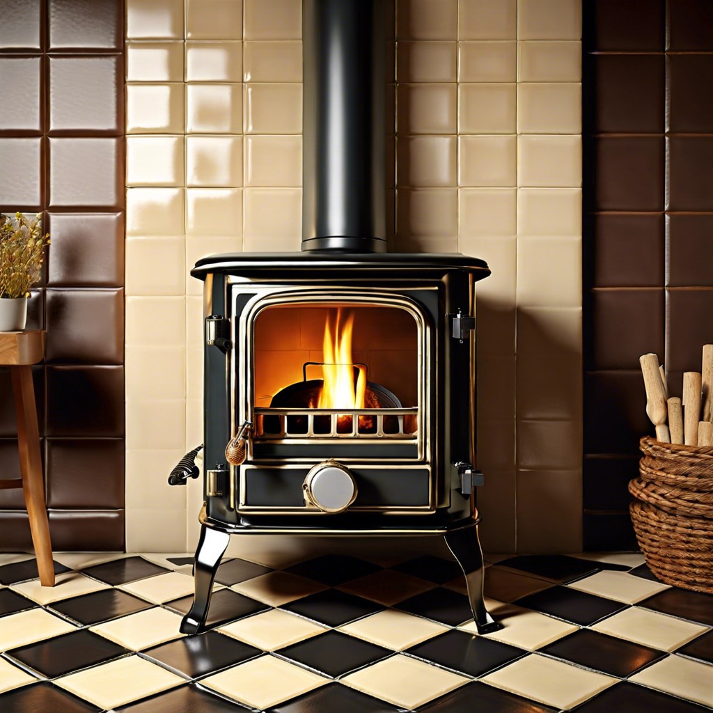 checkerboard pattern tiles in black and white for a retro feel