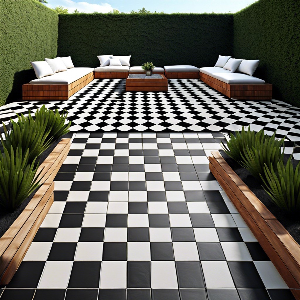 checkerboard pattern tiles