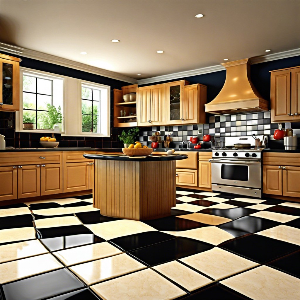 checkerboard pattern with contrasting colored tiles