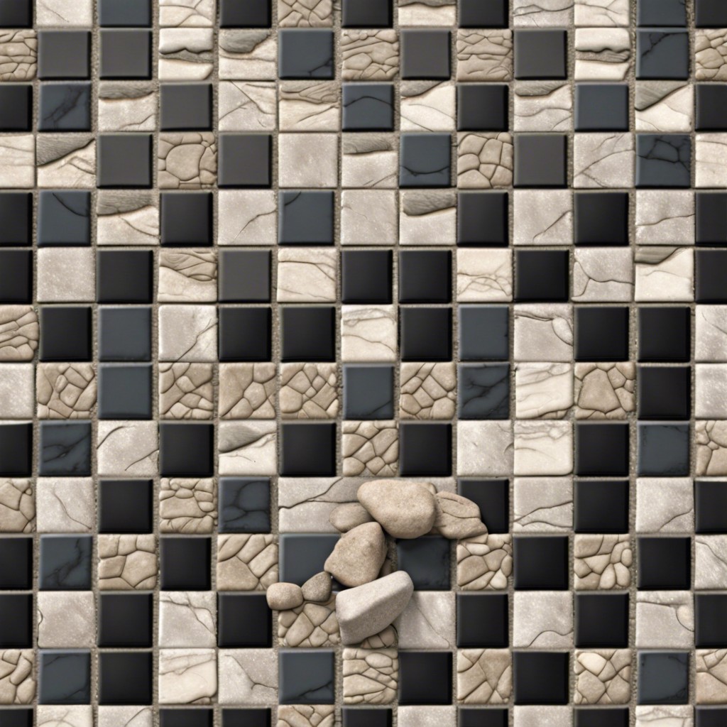 checkerboard stone layout