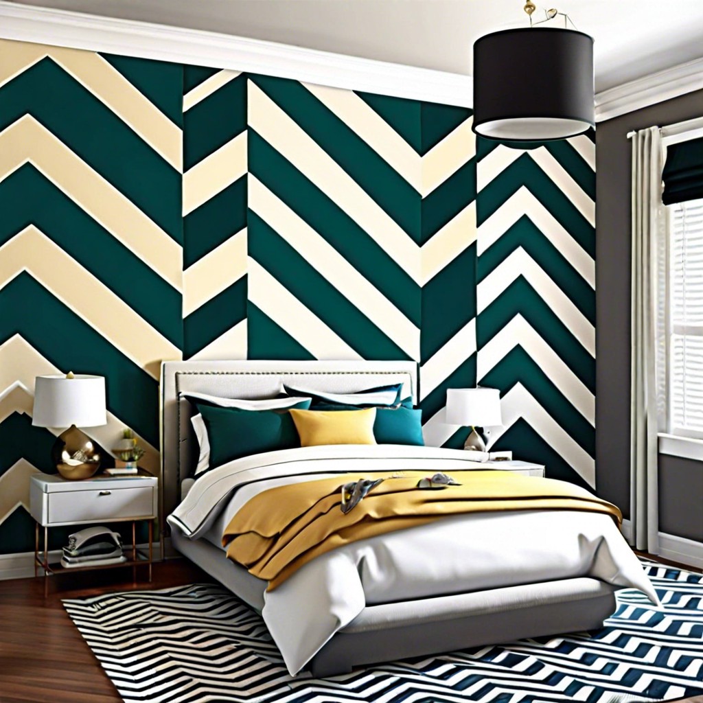 chevron chic zigzag patterns in muted tones