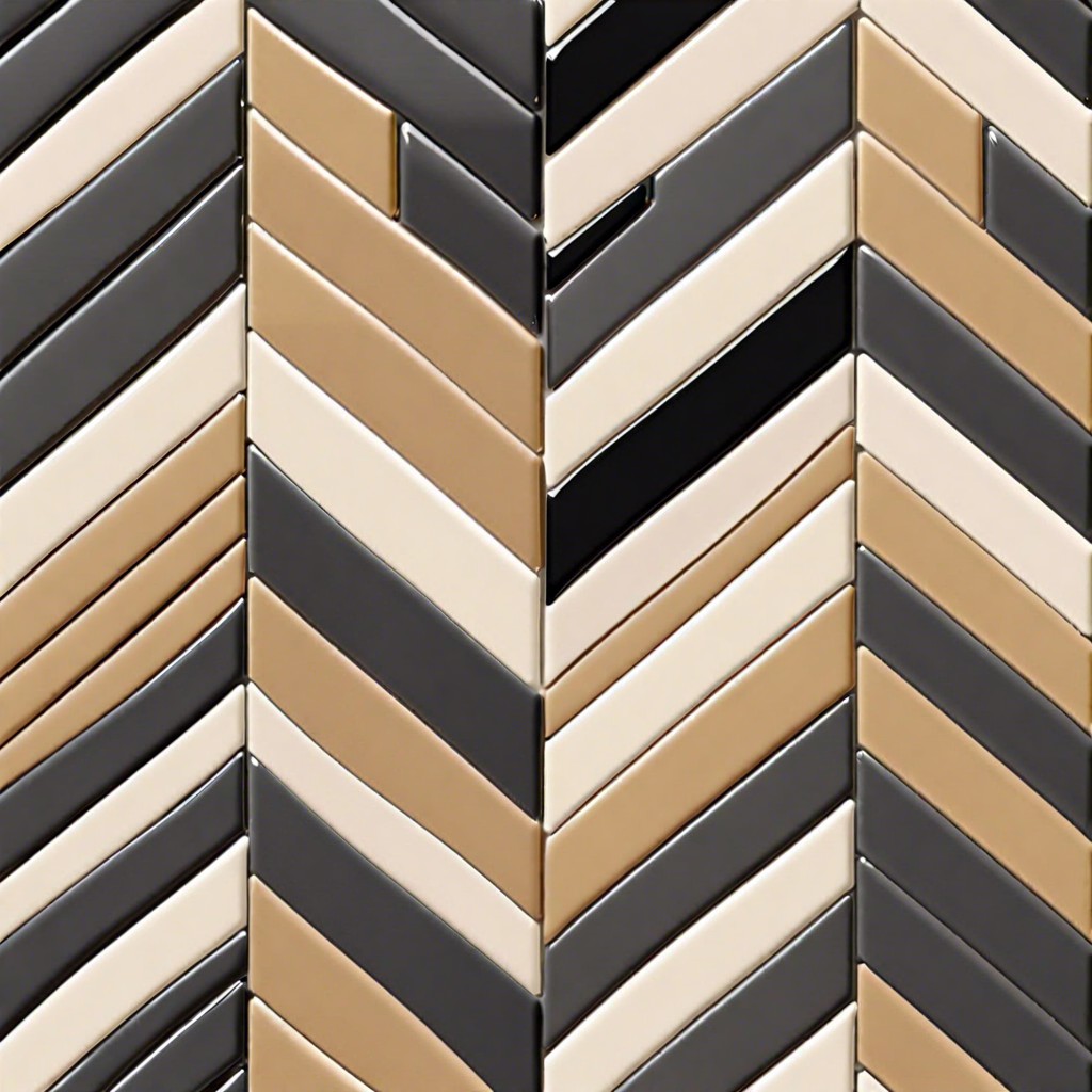 chevron or herringbone adds intricate detail and movement