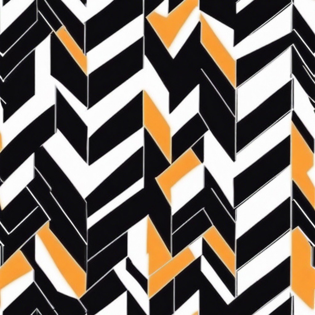 chevron paint zig zag stripes across the blocks for a dynamic effect