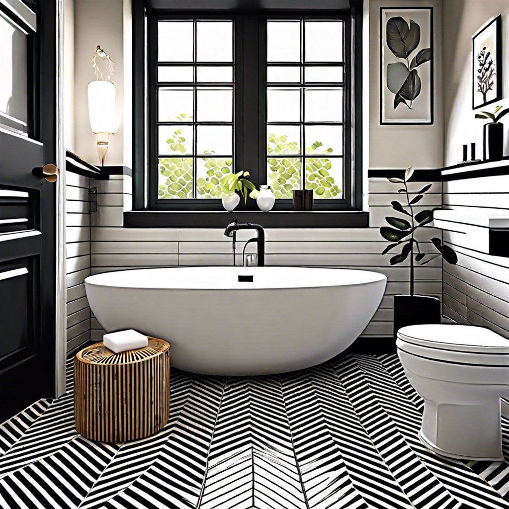 chevron pattern tiles