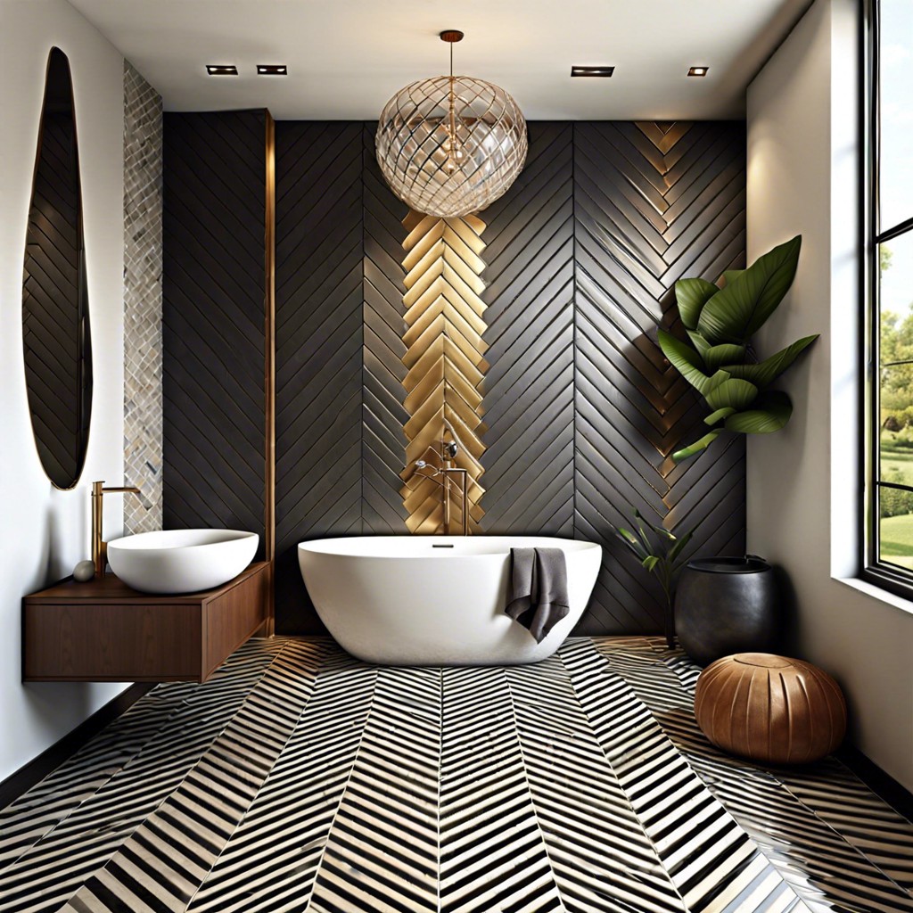 chevron tile pattern