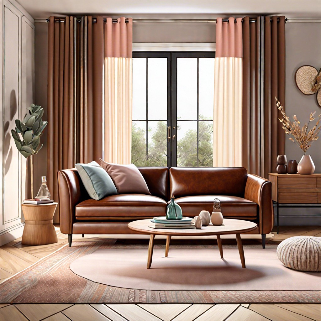 choose curtains in soft pastels to maintain warmth