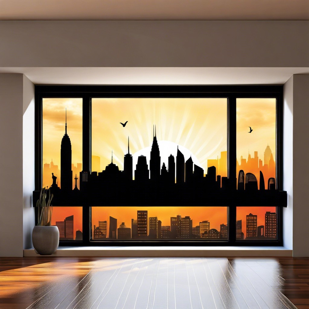 city skyline silhouettes