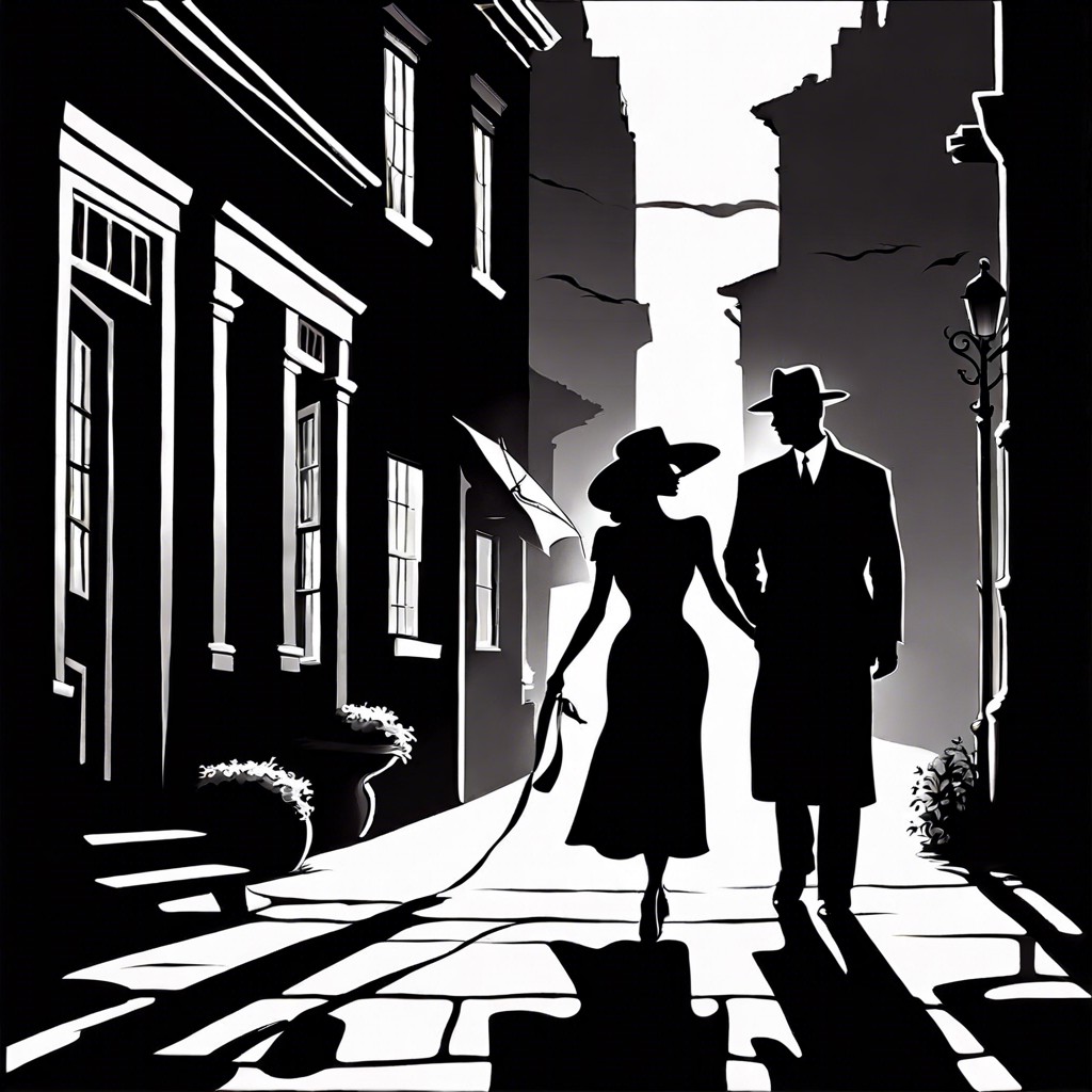 classic film noir silhouettes