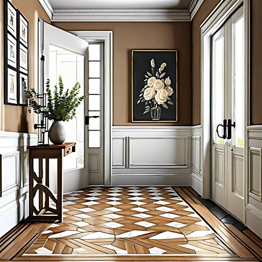 classic french parquet inspired tiles