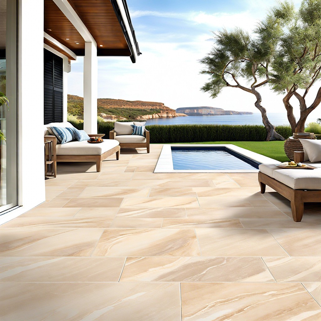 coastal beige sandstone finish