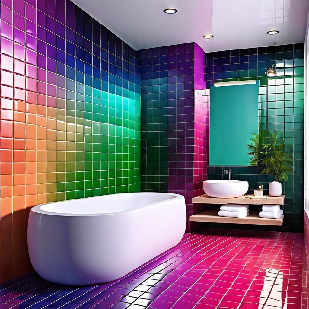 color gradient ombre tiles