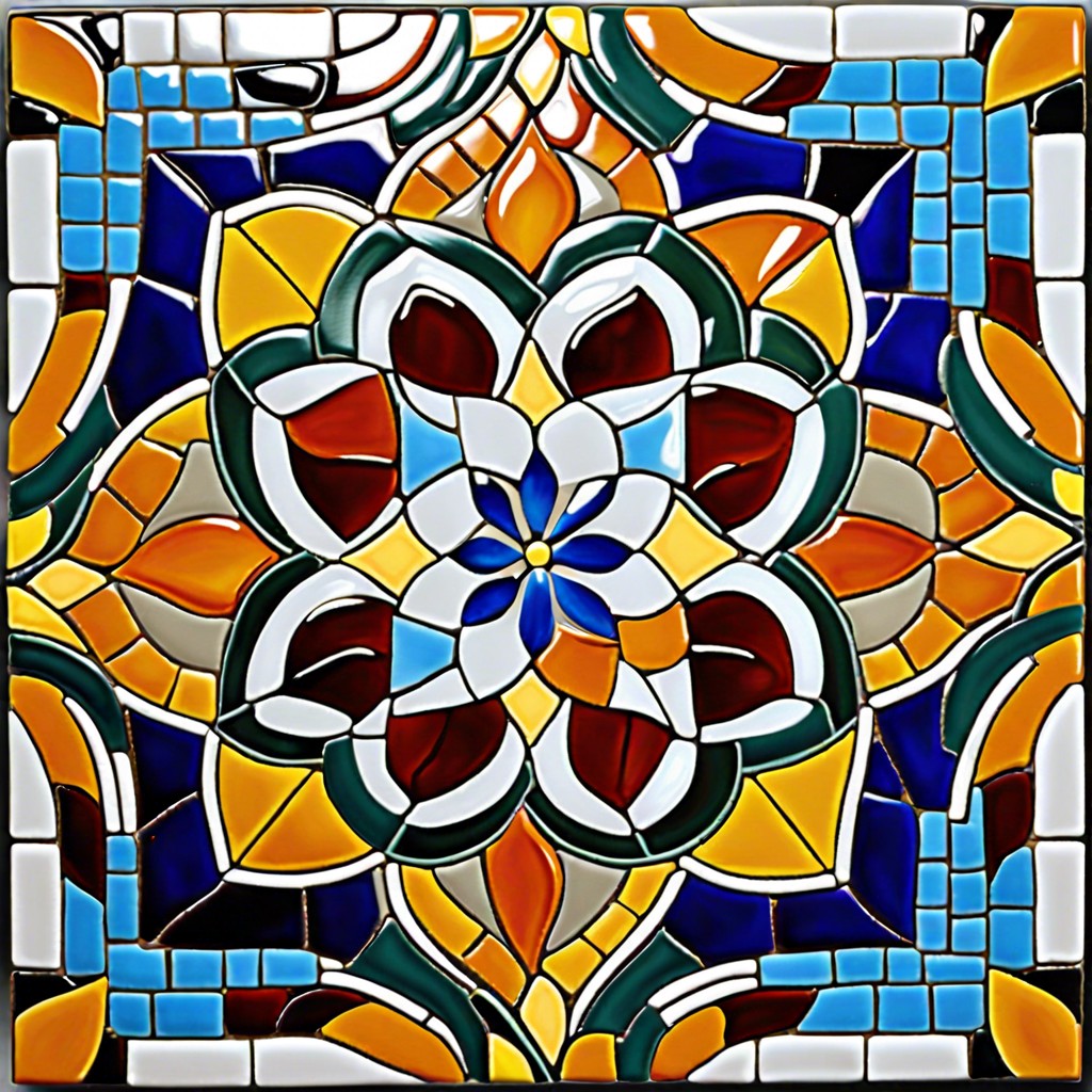 colorful geometric mosaics