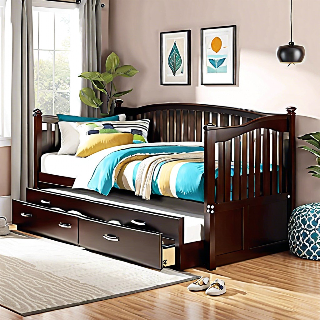 compact daybed with underbed storage