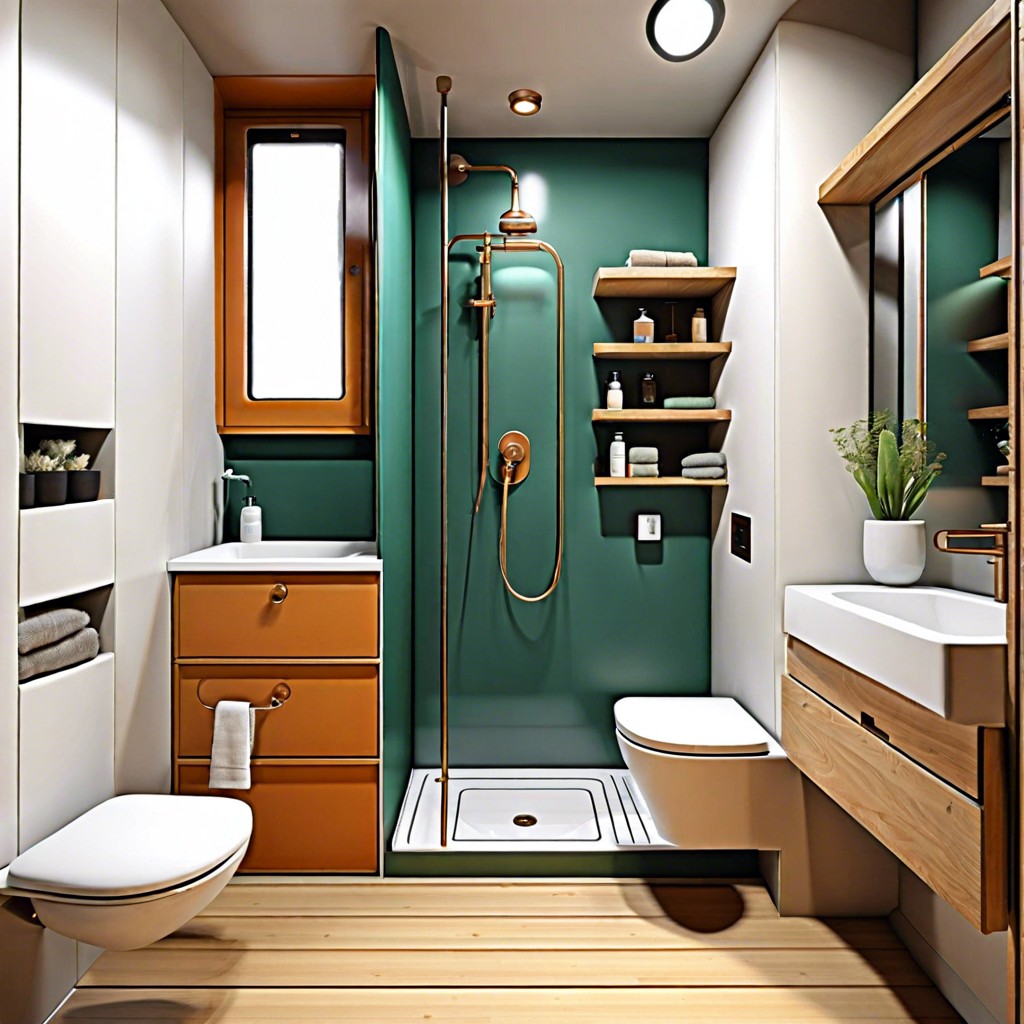 compact designs for tiny homes with multifunctional and retractable fixtures