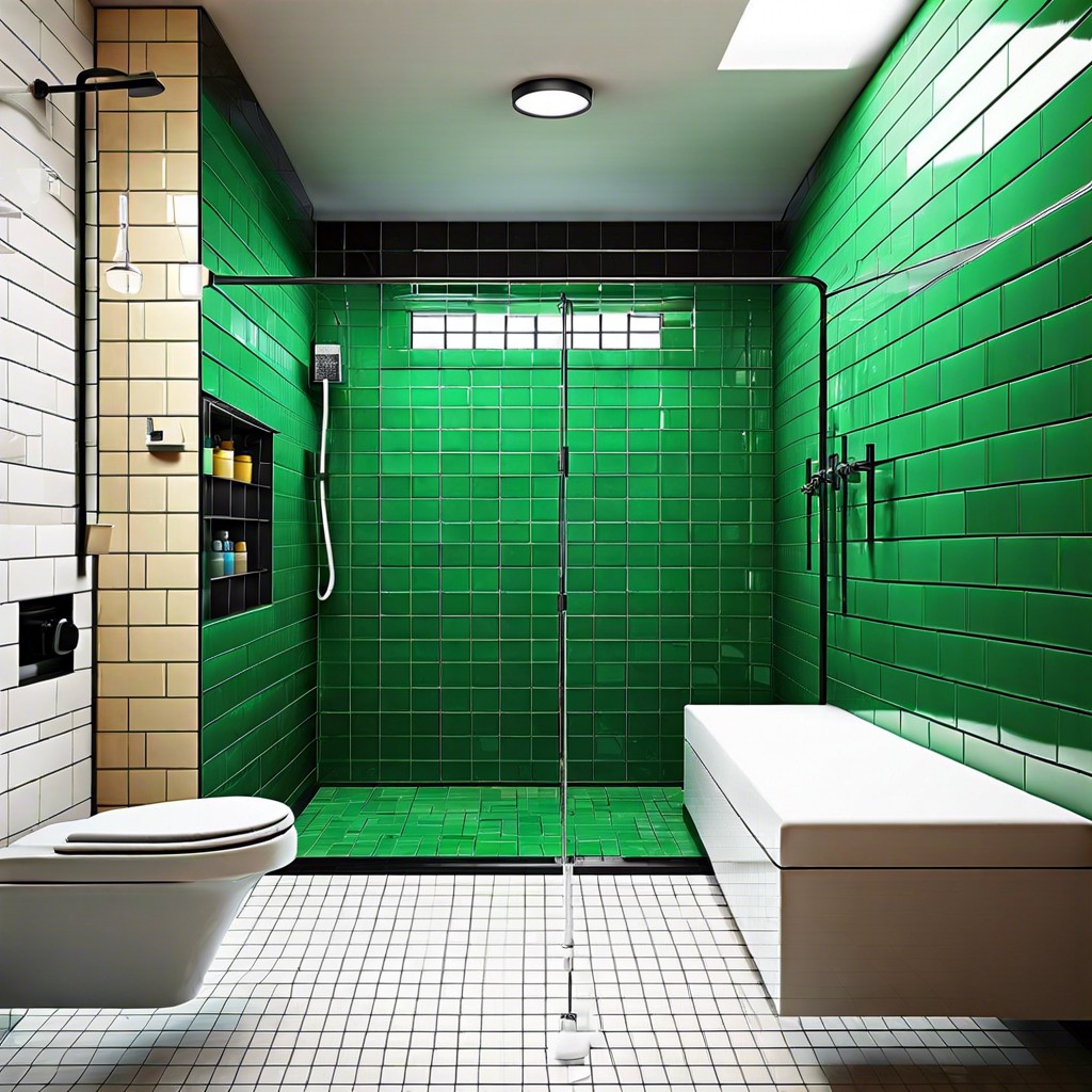 contrasting tile color