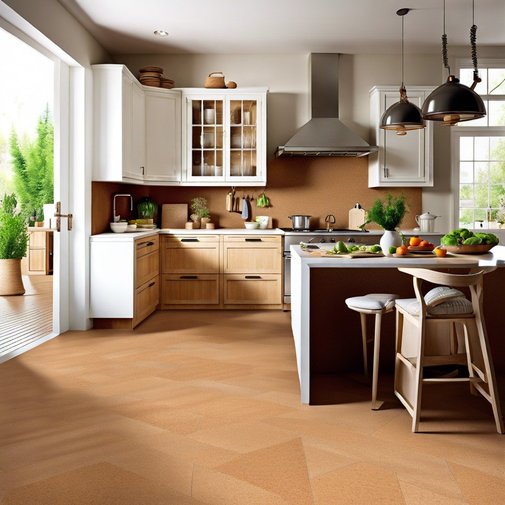 cork tiles for a soft eco friendly option