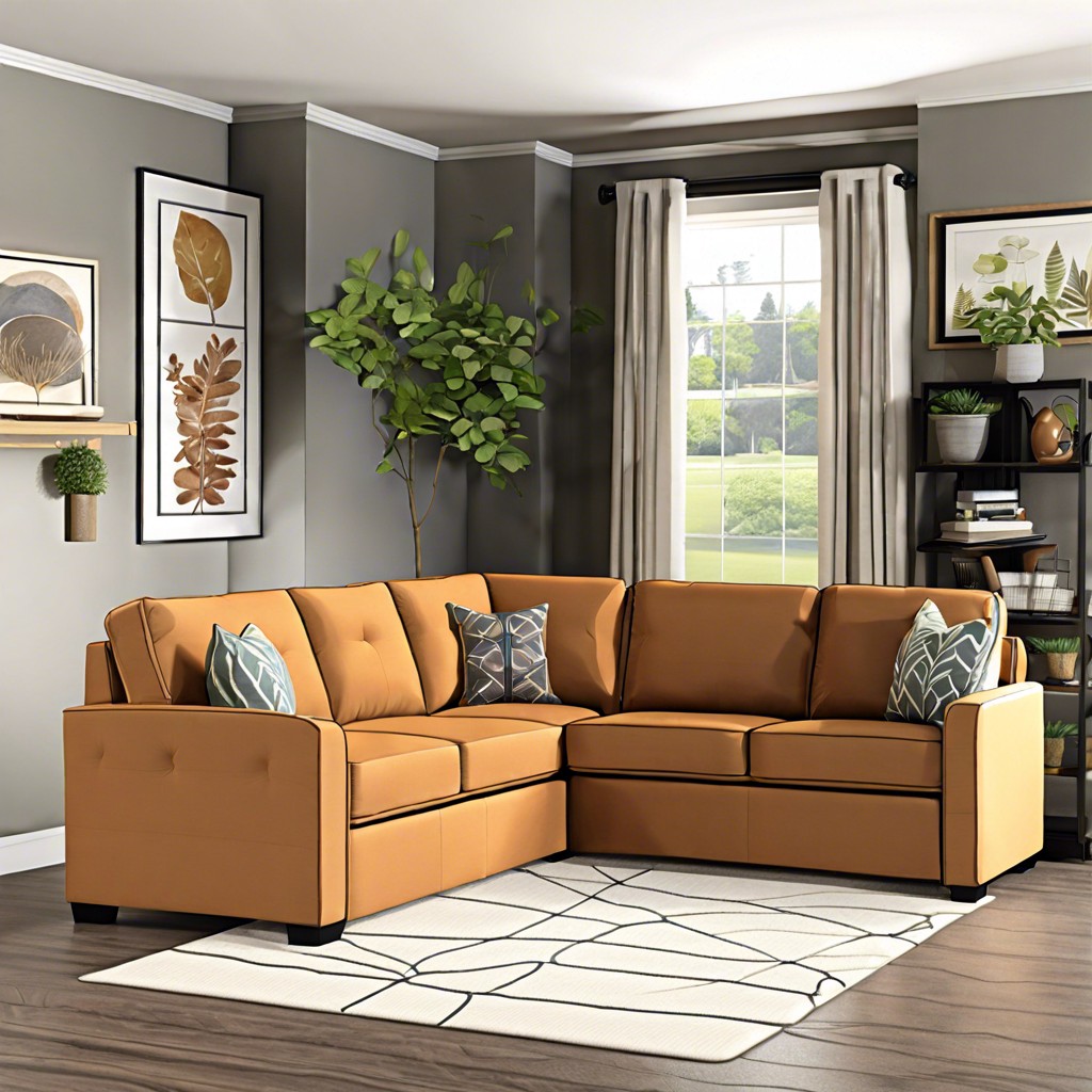corner sectional with pull out sleeper