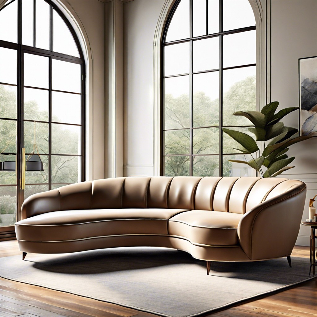 curved serpentine sofa