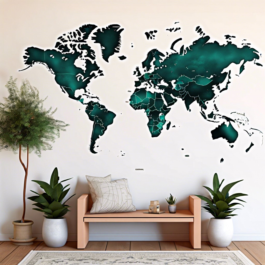 customizable world map with markers