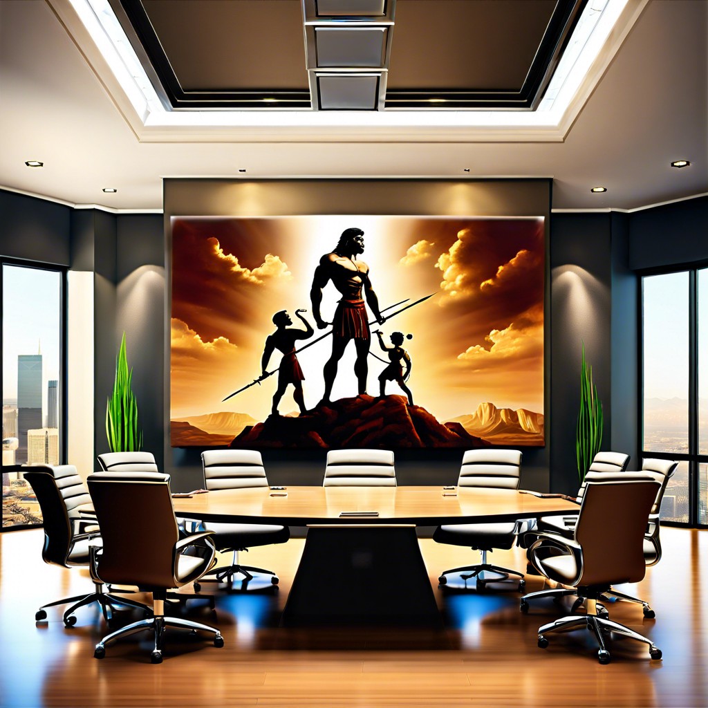 david and goliath in a corporate boardroom