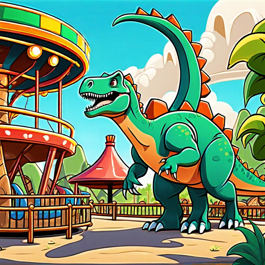 dinosaur amusement park