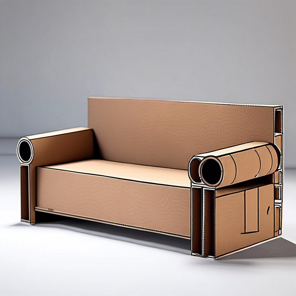 diy cardboard couch