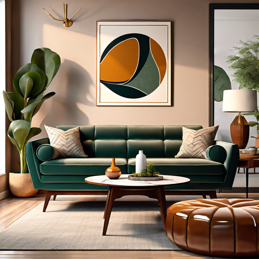 double sided mid century modern sofas