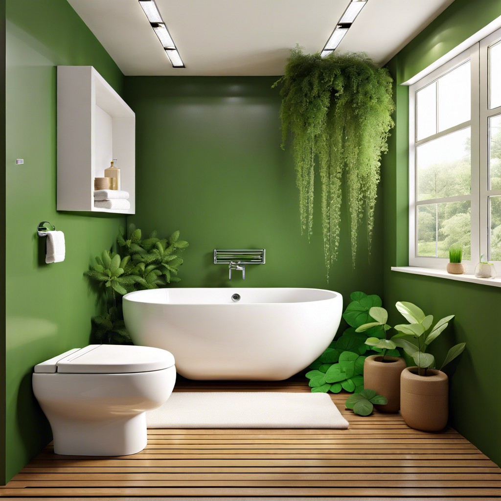 eco friendly features like water saving toilets and graywater systems