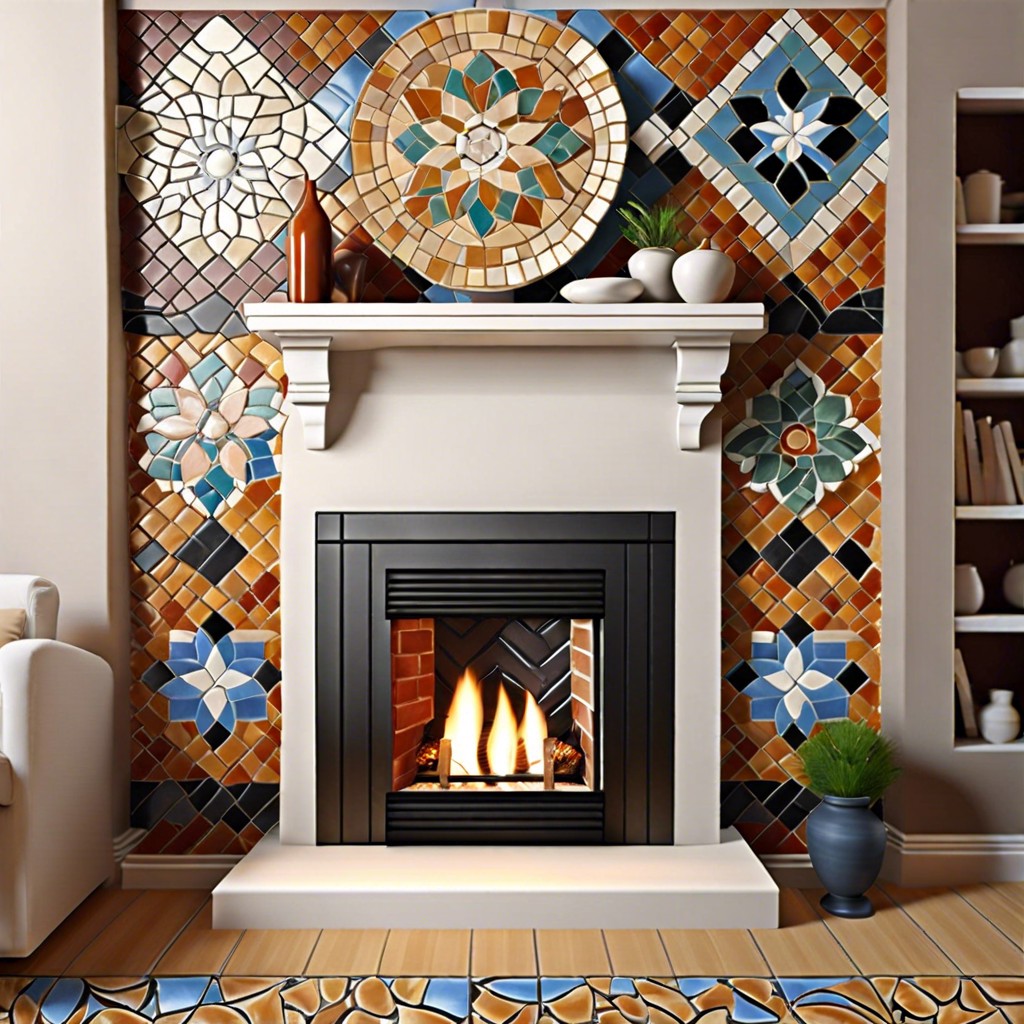 faux mosaic tiles