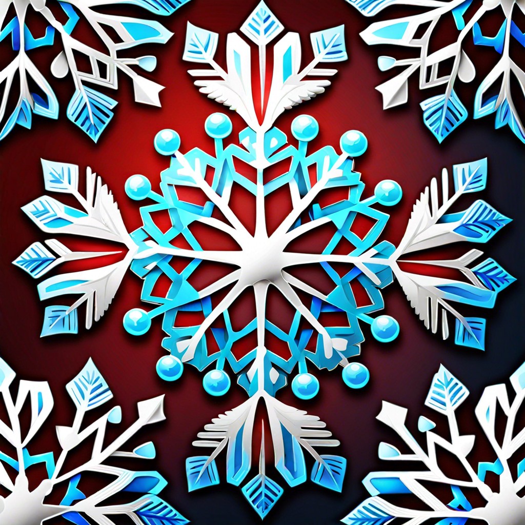 festive snowflakes