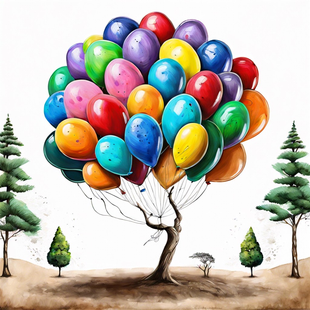 fingerprints use your fingerprints to create balloons or leaves on a tree