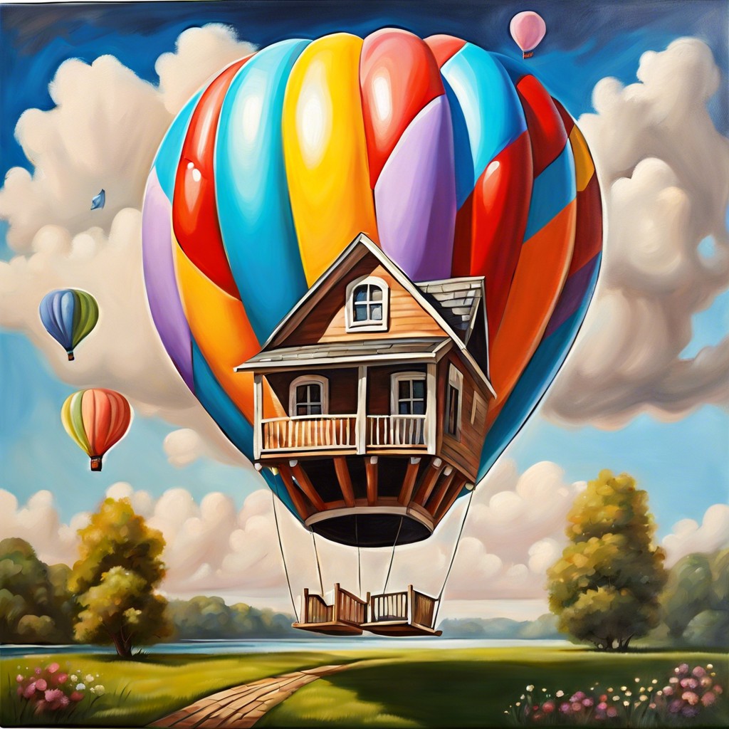 floating balloon house