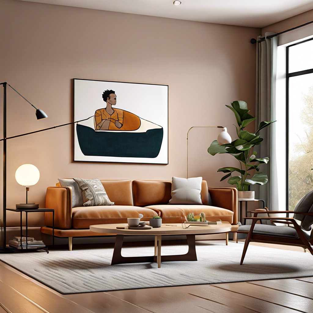 floating couch with wall mount
